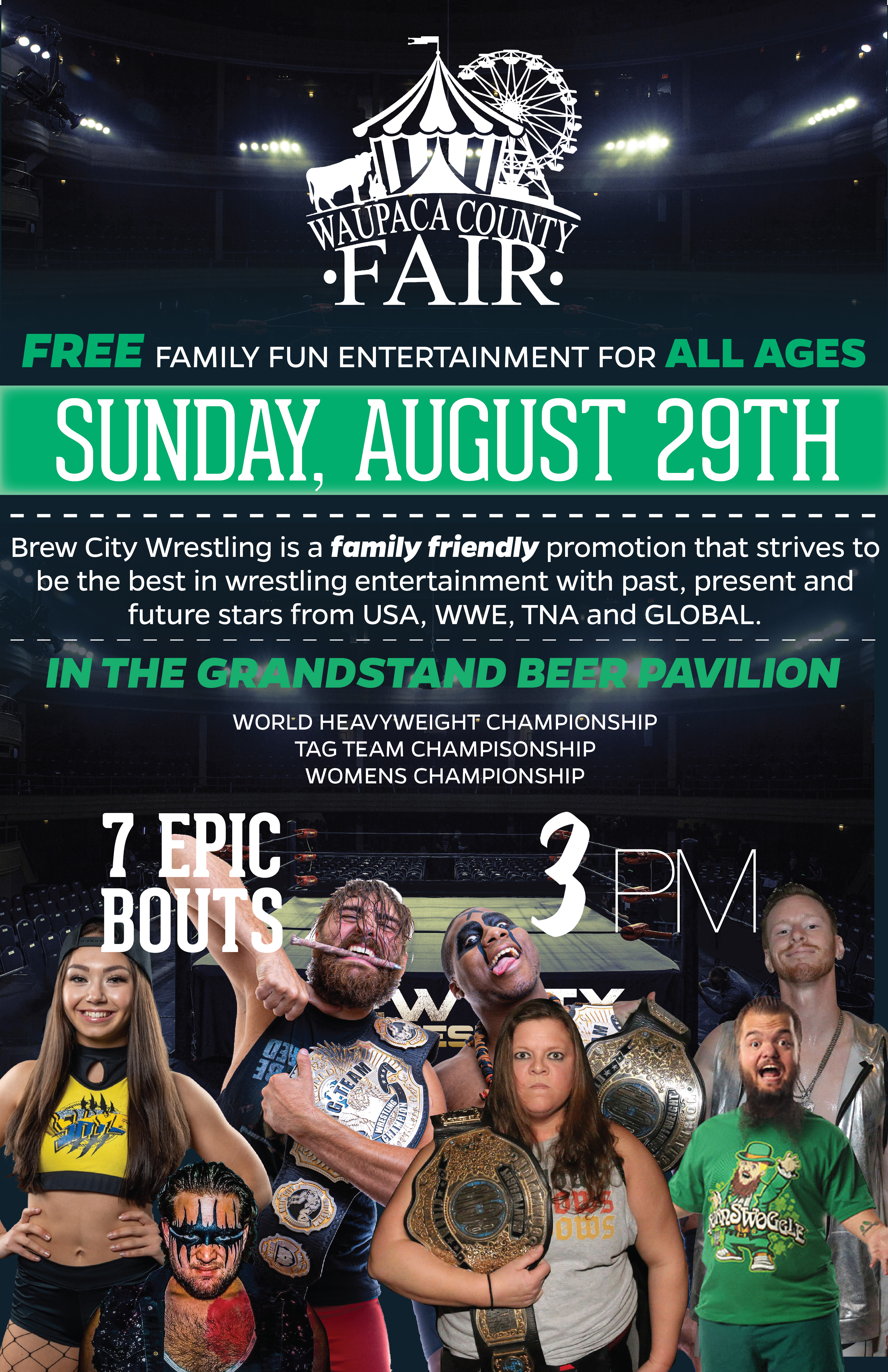 Brew City Wrestling Fair Poster